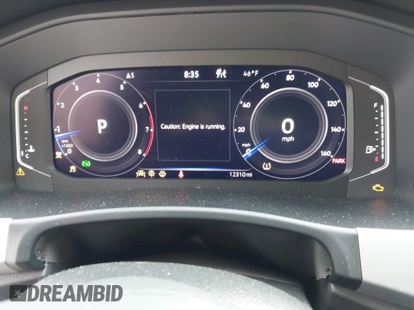 2022 Volkswagen Atlas SE with VIN 1V2HR2CAXNC556491, listed as a IAAI auction lot 41998305 with 12,310 mi miles and . Bid and sale history available at DreamBid. Image 7.