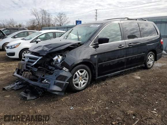 2006 Honda Odyssey TOURING with VIN 5FNRL38876B069580, listed as a Copart auction lot 47359635 with 206,372 mi miles and Salvage Title. Bid and sale history available at carsss.com. Image 1.
