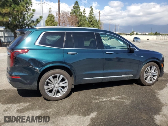 2024 Cadillac XT6 FWD Premium Luxury with VIN 1GYKPCRS7RZ737726, listed as a Copart auction lot 47471965 with 7,974 mi miles and Salvage Title. Bid and sale history available at carsss.com. Image 3.