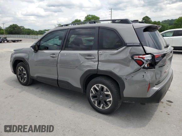 2025 Subaru Forester Premium z VIN JF2SLDBC0SH521532, wystawiony jako Copart lot #55326615 z przebiegiem 2 133 mil mil oraz Szkoda całkowita • Salvage title. Historia ofert i sprzedaży dostępna na DreamBid. Obrazek 2.