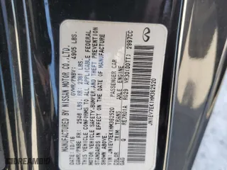 2017 Infiniti Q60 3.0t Premium with VIN JN1EV7EK1HM362520, listed as a Copart auction lot 84832584 with 74,513 mi miles and Clean Title. Bid and sale history available at carsss.com. Image 12.
