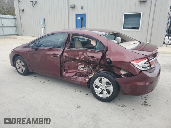 2015 Honda Civic LX with VIN 2HGFB2F50FH557161, listed as a Copart auction lot 46039215 with 133,232 mi miles and Salvage Title. Bid and sale history available at DreamBid. Image 2.