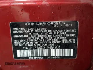 2018 Subaru Forester Premium with VIN JF2SJAGCXJH454904, listed as a Copart auction lot 55246245 with 38,386 mi miles and Clean Title. Bid and sale history available at carsss.com. Image 13.
