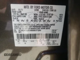 2011 Ford Edge SEL with VIN 2FMDK3JC0BBB37250, listed as a Copart auction lot 48635685 with 117,693 mi miles and Salvage Title. Bid and sale history available at carsss.com. Image 14.