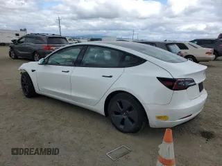 2022 Tesla Model 3 with VIN 5YJ3E1EA4NF207232, listed as a Copart auction lot 54414805 with Not Provided miles and Salvage Title. Bid and sale history available at DreamBid. Image 2.
