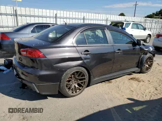 2008 Mitsubishi Lancer Evolution GSR with VIN JA3AW86V58U049914, listed as a Copart auction lot 62105824 with 129,622 mi miles and Salvage Title. Bid and sale history available at carsss.com. Image 3.