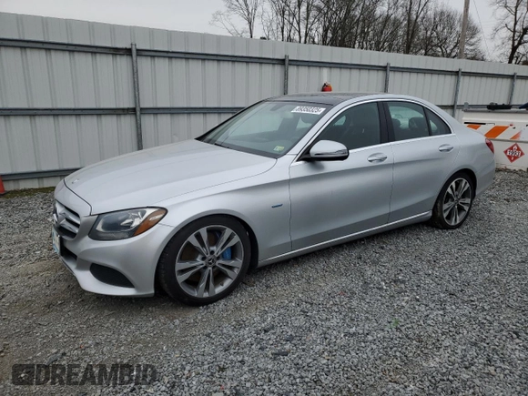 2017 Mercedes-Benz C 350e with VIN 55SWF4HB6HU231454, listed as a Copart auction lot 89350325 with Not Provided miles and Clean Title. Bid and sale history available at DreamBid. Image 1.