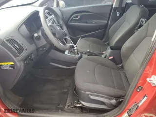 2016 Kia Rio EX with VIN KNADN4A35G6665273, listed as a Copart auction lot 50801545 with 0 mi miles and Salvage Title. Bid and sale history available at carsss.com. Image 7.