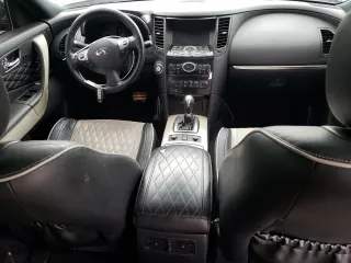 2017 Infiniti QX70 with VIN JN8CS1MU1HM143736, listed as a Copart auction lot 54896834 with 126,983 mi miles and Salvage Title. Bid and sale history available at carsss.com. Image 8.