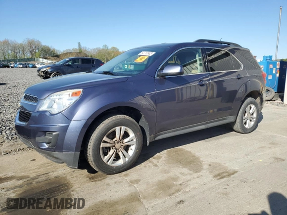 2013 Chevrolet Equinox LT with VIN 2GNALDEK3D6195061, listed as a Copart auction lot 54718985 with 110,128 mi miles and Clean Title. Bid and sale history available at DreamBid. Image 1.