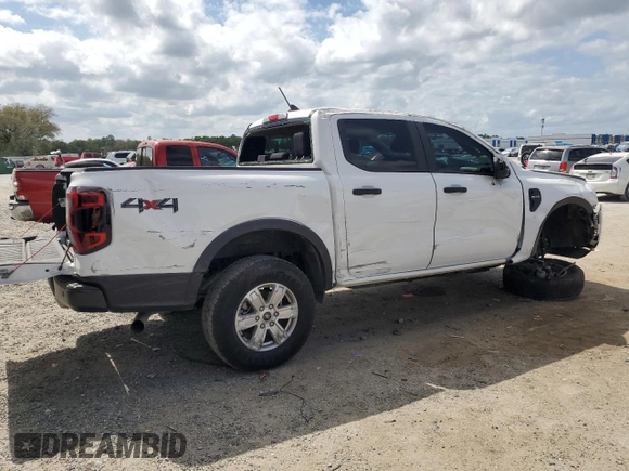 2024 Ford Ranger XL with VIN 1FTER4PH3RLE48663, listed as a Copart auction lot 55063265 with 10,666 mi miles and Salvage title. Bid and sale history available at DreamBid. Image 3.
