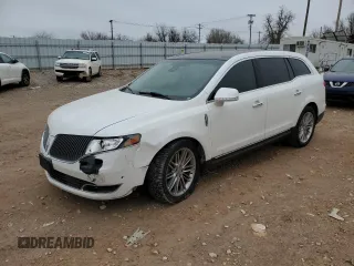 2013 Lincoln MKT EcoBoost with VIN 2LMHJ5AT0DBL57513, listed as a Copart auction lot 47418365 with 100,372 mi miles and Clean Title. Bid and sale history available at carsss.com. Image 1.