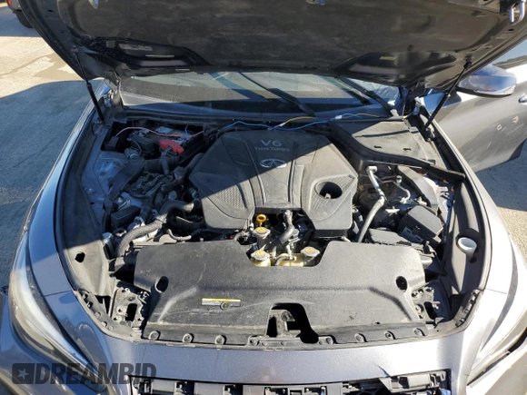 2020 Infiniti Q50 Luxe with VIN JN1EV7AP0LM202428, listed as a Copart auction lot 56969825 with 63,070 mi miles and Salvage title. Bid and sale history available at DreamBid. Image 22.
