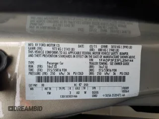 2015 Ford Focus SE with VIN 1FADP3F23FL254144, listed as a Copart auction lot 58238185 with 159,919 mi miles and Clean title. Bid and sale history available at DreamBid. Image 12.
