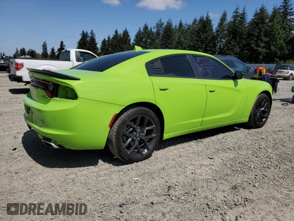 2023 Dodge Charger SXT z VIN 2C3CDXBGXPH592389, wystawiony jako Copart lot #54956945 z przebiegiem 17 876 mil mil oraz Szkoda całkowita • Salvage title. Historia ofert i sprzedaży dostępna na DreamBid. Obrazek 3.