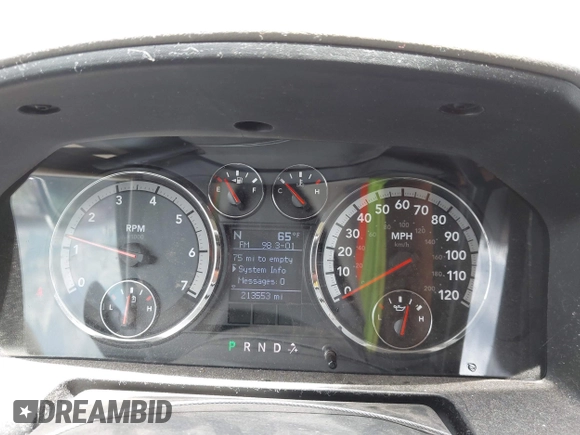 2009 Dodge 1500 SLT z VIN 1D3HB13TX9S733173, wystawiony jako IAAI lot #42227371 z przebiegiem 213 553 mil mil oraz . Historia ofert i sprzedaży dostępna na DreamBid. Obrazek 7.