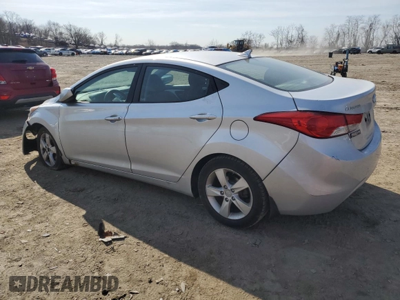 2013 Hyundai Elantra Limited with VIN 5NPDH4AE7DH195812, listed as a Copart auction lot 48744385 with 120,567 mi miles and Salvage Title. Bid and sale history available at DreamBid. Image 2.