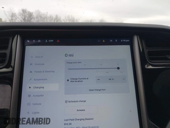 2018 Tesla Model S 75D with VIN 5YJSA1E2XJF274766, listed as a IAAI auction lot 41704600 with 164,066 mi miles and . Bid and sale history available at DreamBid. Image 17.