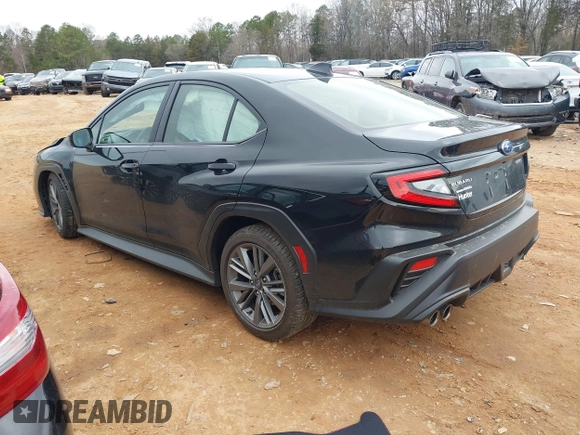 2024 Subaru WRX with VIN JF1VBAB69R9810460, listed as a IAAI auction lot 41758086 with 2,838 mi miles. Bid and sale history available at carsss.com. Image 3.