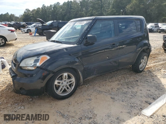2011 Kia Soul + with VIN KNDJT2A22B7345581, listed as a Copart auction lot 47206035 with 0 mi miles and Salvage Title. Bid and sale history available at carsss.com. Image 1.