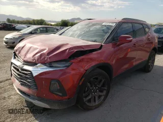 2019 Chevrolet Blazer z VIN 3GNKBDRS2KS692098, wystawiony jako Copart lot #63516724 z przebiegiem 44 673 mil mil oraz Szkoda całkowita • Salvage title. Historia ofert i sprzedaży dostępna na DreamBid. Obrazek 1.