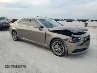 2021 Genesis G90 Premium with VIN KMTF34PA1MU088127, listed as a Copart auction lot 79905313 with 6,214 mi miles and . Bid and sale history available at carsss.com. Image 4.
