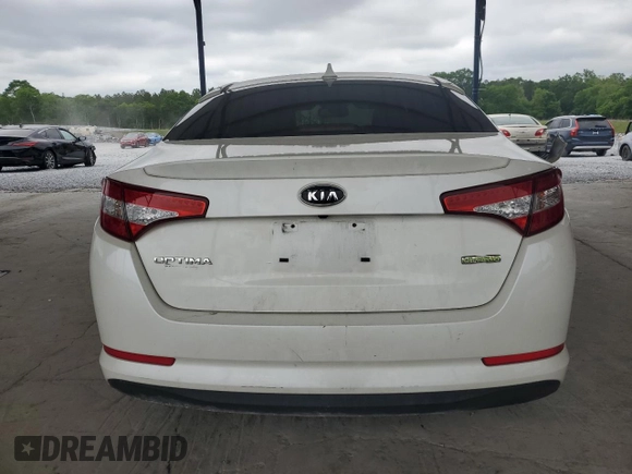 2012 Kia Optima Hybrid with VIN KNAGM4AD7C5018107, listed as a Copart auction lot 55116075 with 158,240 mi miles and Clean Title. Bid and sale history available at carsss.com. Image 6.