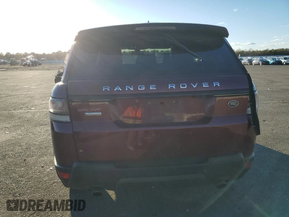 2016 Land Rover Range Rover Sport Dynamic with VIN SALWR2EFXGA103495, listed as a Copart auction lot 45791325 with 96,064 mi miles and Non Repairable. Bid and sale history available at DreamBid. Image 6.