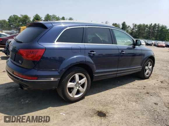 2015 Audi Q7 Premium Plus with VIN WA1LGAFE1FD004894, listed as a Copart auction lot 60435305 with 106,553 mi miles and Salvage title. Bid and sale history available at DreamBid. Image 3.