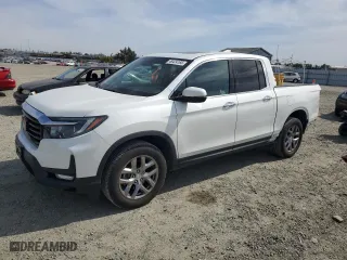 2021 Honda Ridgeline RTL-E with VIN 5FPYK3F7XMB019687, listed as a Copart auction lot 48424165 with 35,139 mi miles and Salvage Title. Bid and sale history available at carsss.com. Image 1.