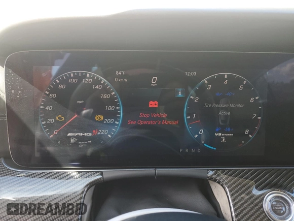 2019 Mercedes-Benz AMG GT 63 S with VIN WDD7X8KB7KA006551, listed as a Copart auction lot 59357545 with Not provided miles and Salvage title. Bid and sale history available at DreamBid. Image 9.