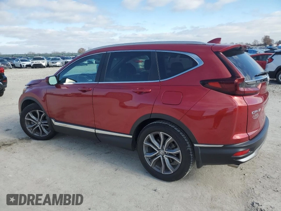 2020 Honda CR-V Touring with VIN 2HKRW1H97LH402586, listed as a Copart auction lot 83325814 with 61,232 mi miles and Salvage Title. Bid and sale history available at carsss.com. Image 2.