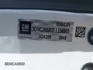 2020 Chevrolet Trax LS with VIN 3GNCJNSB2LL156965, listed as a IAAI auction lot 41966449 with 26,554 mi miles. Bid and sale history available at carsss.com. Image 9.