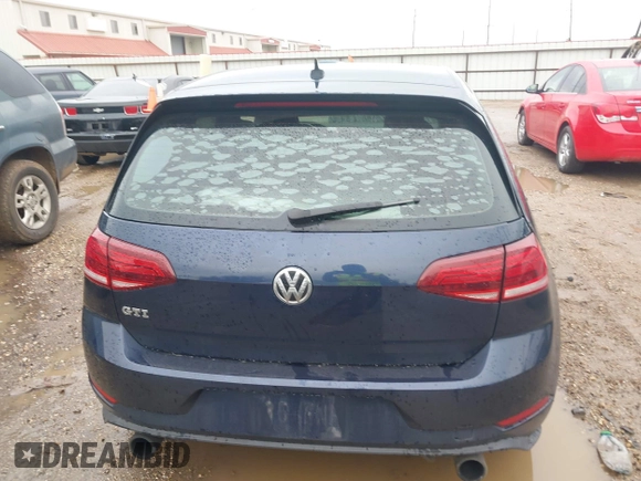 2018 Volkswagen Golf GTI S with VIN 3VW447AUXJM275709, listed as a IAAI auction lot 41282474 with 136,496 mi miles. Bid and sale history available at carsss.com. Image 16.