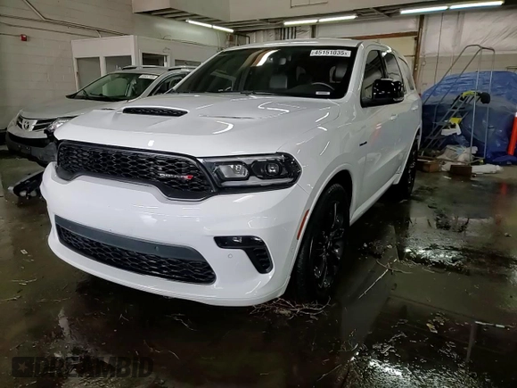 2022 Dodge Durango R/T with VIN 1C4SDJCT9NC195532, listed as a Copart auction lot 45151035 with 32,987 mi miles and Salvage title. Bid and sale history available at DreamBid. Image 15.