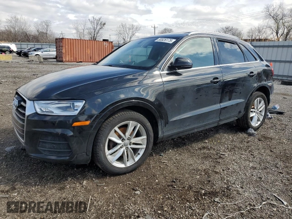 2016 Audi Q3 Premium Plus with VIN WA1EFCFS9GR013389, listed as a Copart auction lot 50826175 with 70,716 mi miles and Salvage title. Bid and sale history available at DreamBid. Image 1.