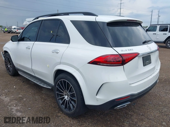 2020 Mercedes-Benz GLE 350 with VIN 4JGFB4JEXLA193905, listed as a IAAI auction lot 42347660 with 55,312 mi miles and . Bid and sale history available at DreamBid. Image 3.