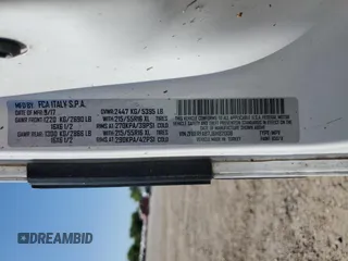 2018 Ram ProMaster City Cargo Tradesman with VIN ZFBERFAB7J6H82008, listed as a Copart auction lot 52996345 with 71,391 mi miles and Salvage Title. Bid and sale history available at DreamBid. Image 13.