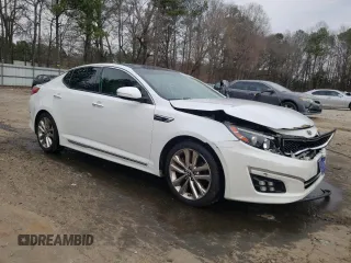 2015 Kia Optima SX Turbo with VIN 5XXGR4A63FG453826, listed as a Copart auction lot 46898225 with 140,782 mi miles and Salvage Title. Bid and sale history available at carsss.com. Image 4.