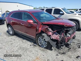 2018 Cadillac XT5 FWD with VIN 1GYKNARS1JZ205595, listed as a Copart auction lot 52428565 with 106,927 mi miles and Salvage title. Bid and sale history available at DreamBid. Image 4.