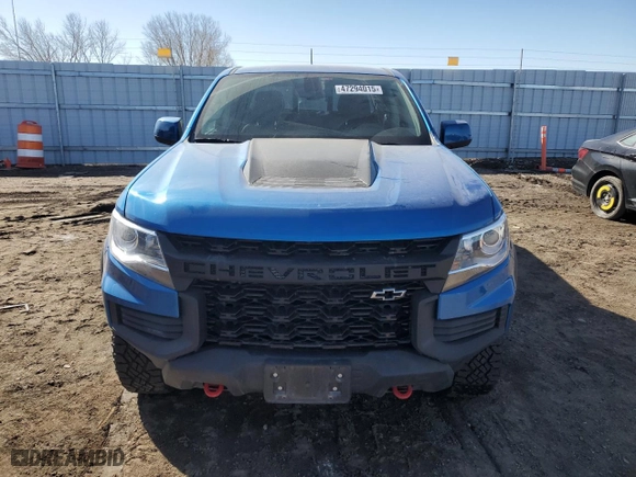 2022 Chevrolet Colorado 4WD ZR2 with VIN 1GCGTEEN1N1318735, listed as a Copart auction lot 47294015 with 9,407 mi miles and Salvage Title. Bid and sale history available at carsss.com. Image 5.
