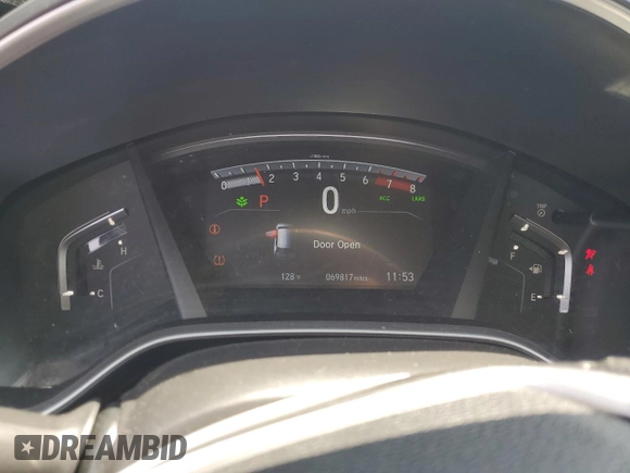 2019 Honda CR-V EX with VIN 5J6RW1H55KA047950, listed as a Copart auction lot 61030775 with 69,817 mi miles and Salvage title. Bid and sale history available at DreamBid. Image 9.