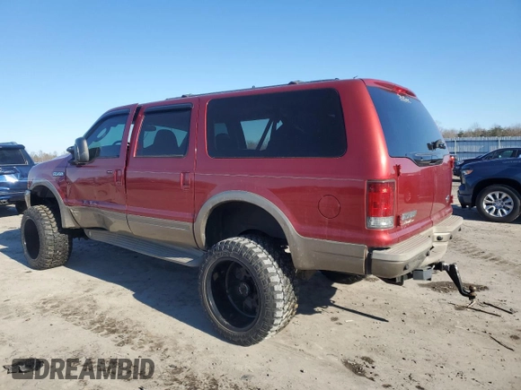2003 Ford Excursion с VIN 1FMSU45F63EA16188, выставлен на аукционе Copart как лот 88310935 с пробегом 319 398 миль миль и Чистый • Clean title. История ставок и продаж доступна на DreamBid. Изображение 2.