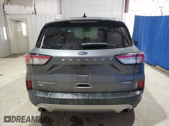2021 Ford Escape Titanium with VIN 1FMCU9J94MUA78942, listed as a Copart auction lot 88119075 with 55,153 mi miles and Salvage Title. Bid and sale history available at carsss.com. Image 6.