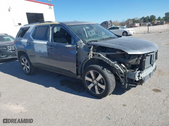 2018 Chevrolet Traverse LT Leather with VIN 1GNERHKW1JJ279473, listed as a IAAI auction lot 41151603 with 96,817 mi miles. Bid and sale history available at carsss.com. Image 1.