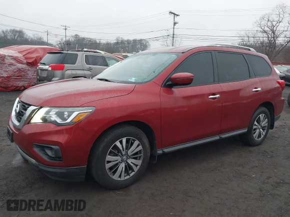 2017 Nissan Pathfinder SV z VIN 5N1DR2MM5HC619649, wystawiony jako IAAI lot #41476033 z przebiegiem 94 785 mil mil oraz . Historia ofert i sprzedaży dostępna na DreamBid. Obrazek 2.