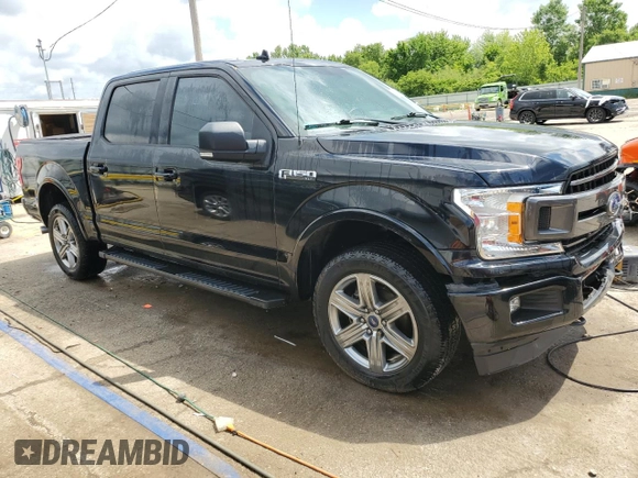 2018 Ford F-150 XL with VIN 1FTEW1E53JFC68277, listed as a Copart auction lot 58580385 with 47,373 mi miles and Salvage title. Bid and sale history available at DreamBid. Image 4.