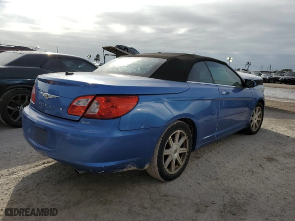 2008 Chrysler Sebring Limited with VIN 1C3LC65M18N185438, listed as a Copart auction lot 76311674 with 0 mi miles and Non Repairable. Bid and sale history available at carsss.com. Image 3.