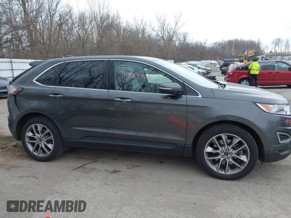2015 Ford Edge Titanium with VIN 2FMPK4K81FBB77114, listed as a IAAI auction lot 41889975 with 106,282 mi miles. Bid and sale history available at carsss.com. Image 13.