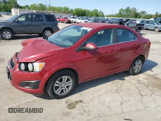 2012 Chevrolet Sonic LT with VIN 1G1JC5SH7C4145859, listed as a Copart auction lot 59180085 with 180,958 mi miles and Salvage title. Bid and sale history available at DreamBid. Image 1.